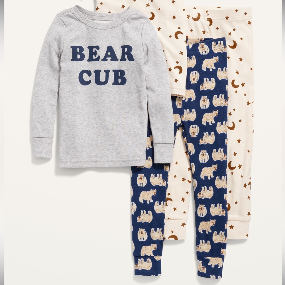 4T NWT Toddler Boy Bear Cub 100% Cotton Pajamas Set